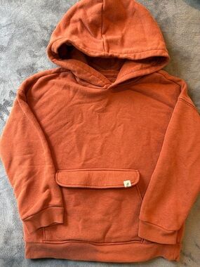 Kids Pullover Hoodie in Orange